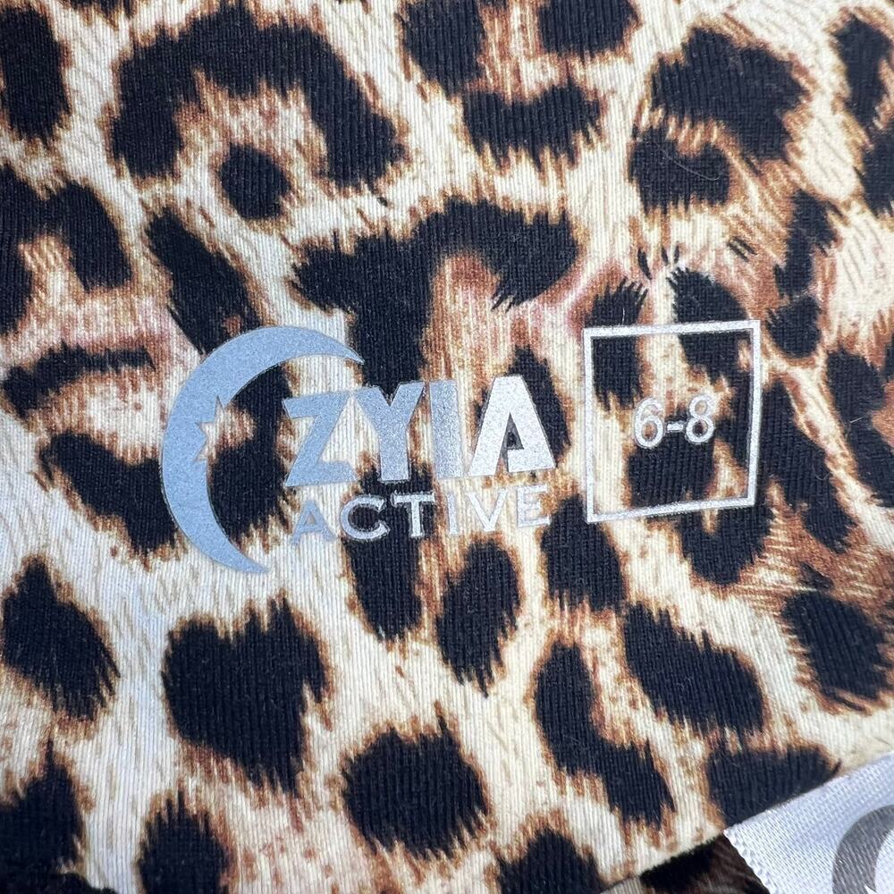 ZYIA Active Brilliant Leopard Animal Print Scrunch Booty Shaping Leggings Sz 6-8 - Picture 4 of 11